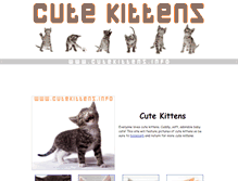 Tablet Screenshot of cutekittens.info